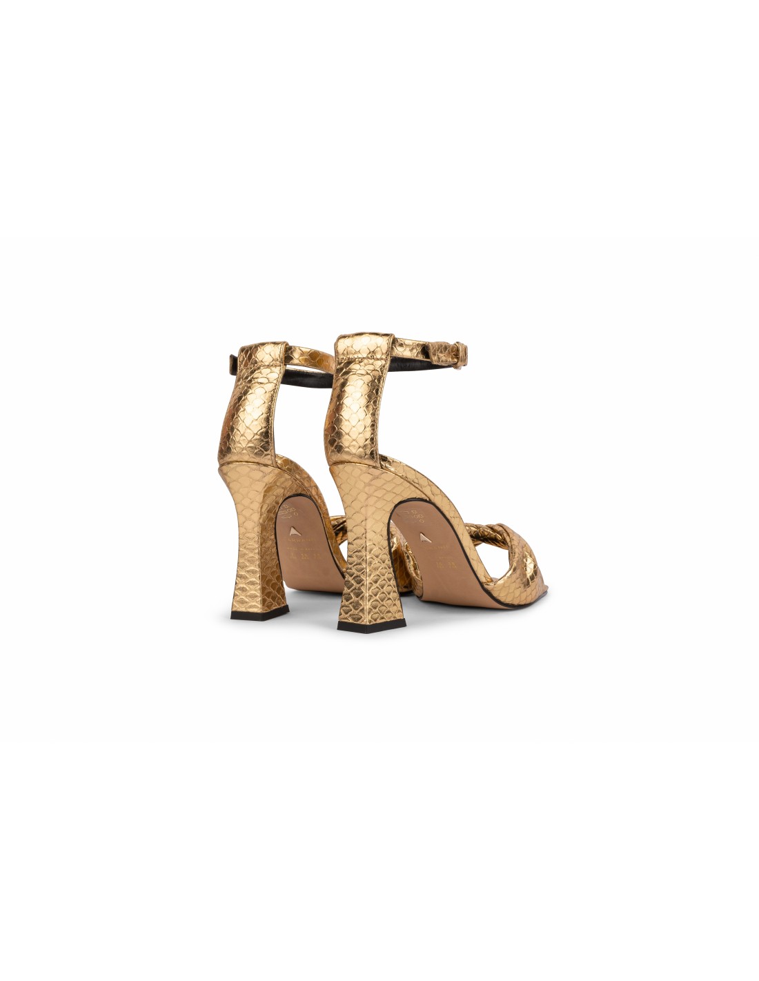 ALISA SNAKE BUCKLE SANDAL GOLD